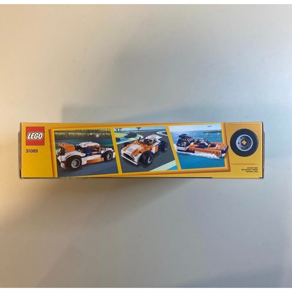 New! LEGO Creator Sunset Track Racer  3 in 1 Car Boat Building Toy 221 pcs 31089 - Picture 3 of 6